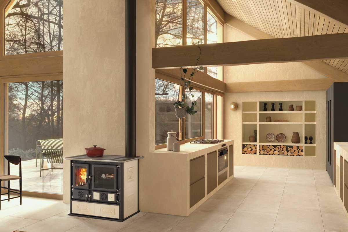 Holzherd Rosa 5.0 Ceramica von La Nordica